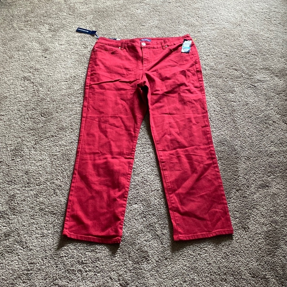 Bandolino Mandie Red Straight Leg Pants SIZE 16P Petite NWT